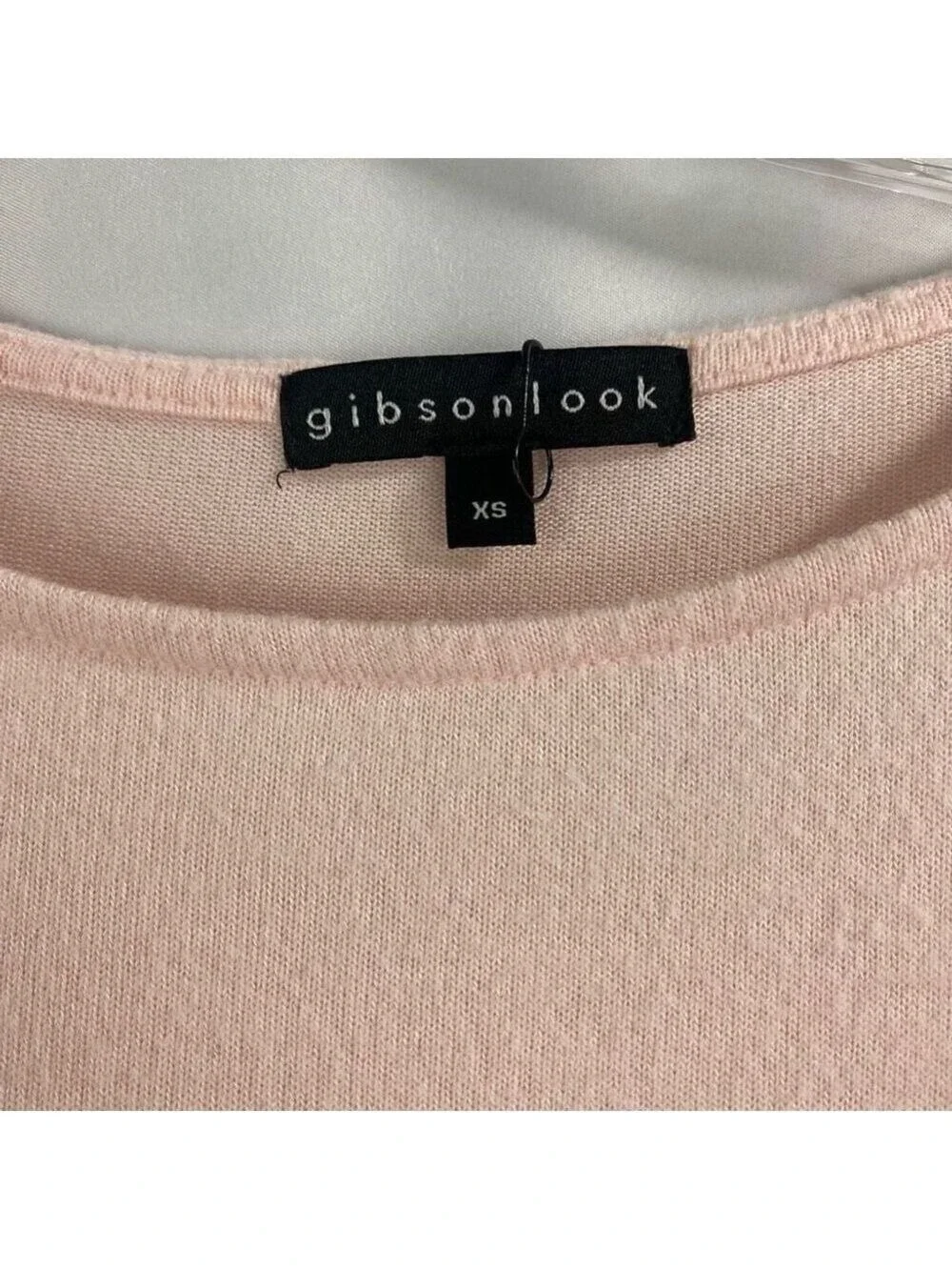 Gibsonlook Womens Soft Pastel Pink Top Long Sleeve XS Never Worn